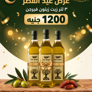 عرض ٣ لتر زيت زيتون فيرجن – بلاستيك